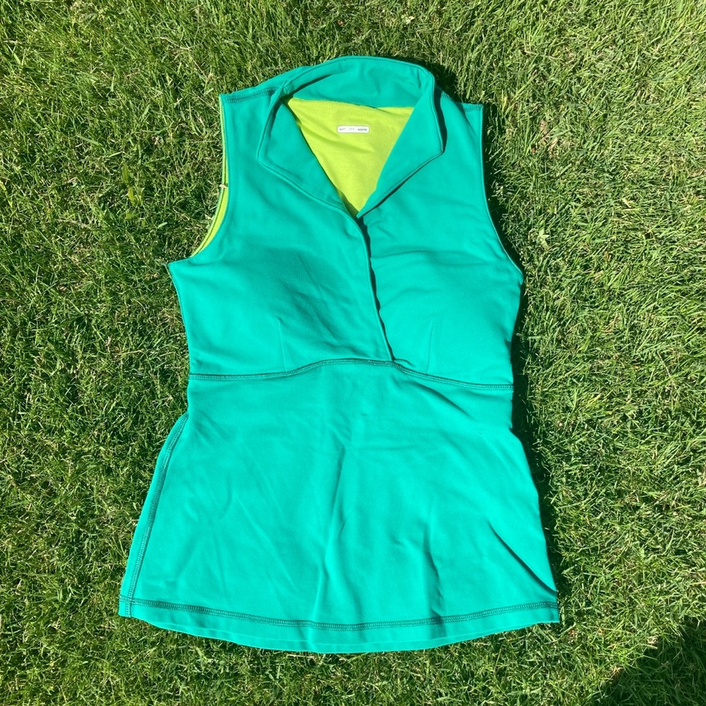 Lululemon Green Collared TankTop